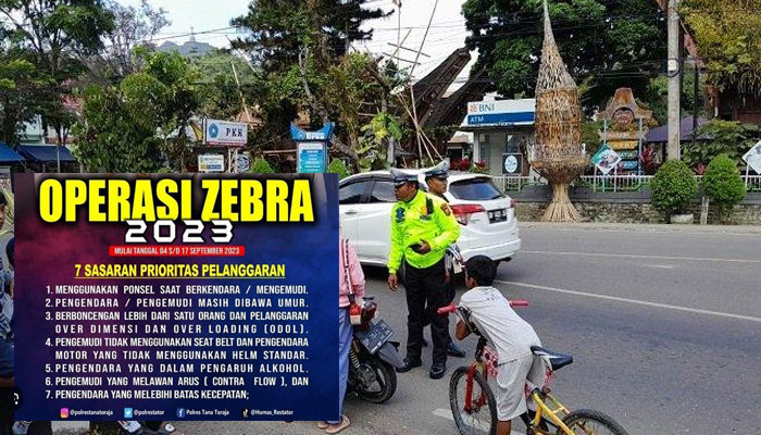 Operasi Zebra 2023 di Tana Toraja Mulai di Gelar Hari Ini