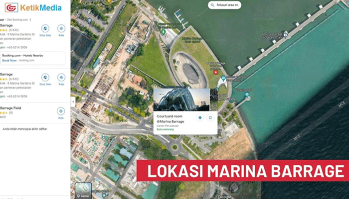 Lokasi Marina Barrage