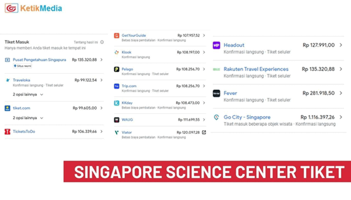 Singapore Science Center Tiket