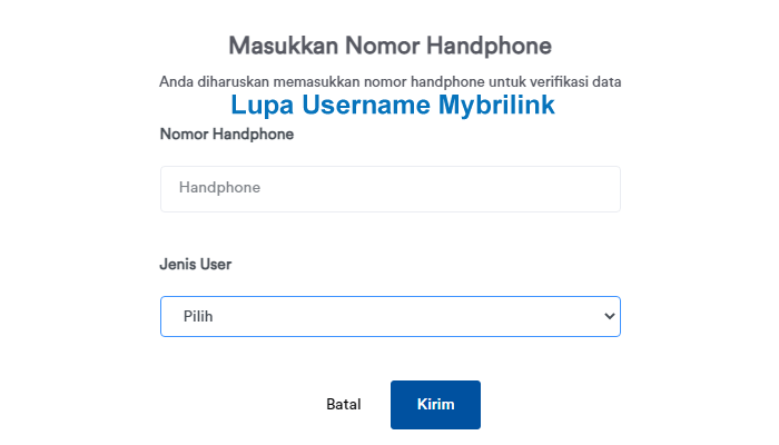 Lupa Username Mybrilink