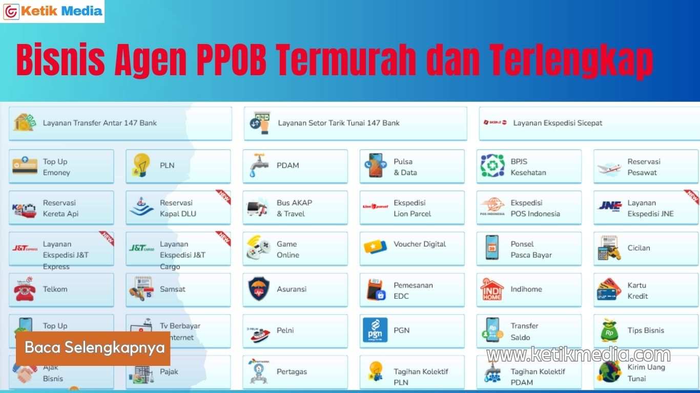 Bisnis Agen PPOB Termurah dan Terlengkap