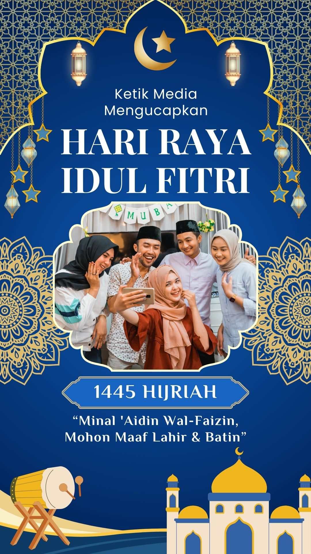 Ketik Media Mengucapkan, Selamat Hari Raya Idul Fitri 1445 H