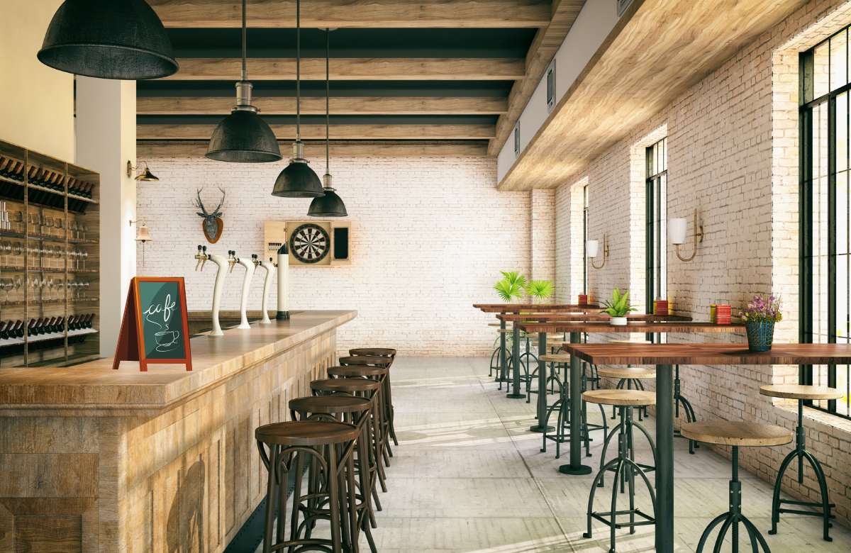konsep cafe outdoor murah