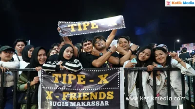 Jaz, Ridwan Sau, Lyodra, Tiara Andini dan Tipe-X di POV Festival Sukses Guncang TSM Makassar