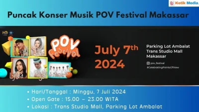Puncak Konser Musik POV Festival Makassar dalam Rangka HUT STM Pembangunan ke-50