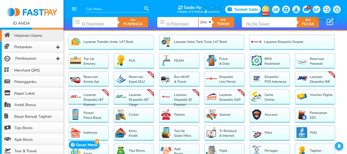 Panduan Pengunaan Aplikasi Fastpay Mobile, Mesin EDC dan Dekstop