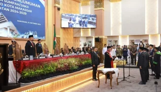 Pelantikan 4 Pimpinan DPRD Kota Makassar Berjalan Lancar