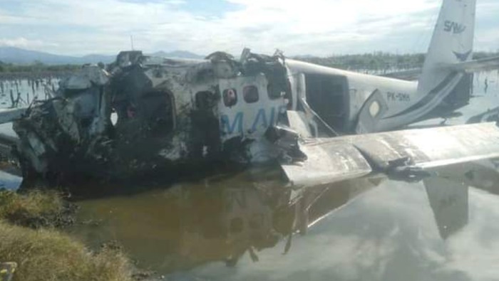 pesawat sam air jatuh