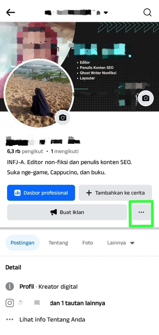 klik titik tiga