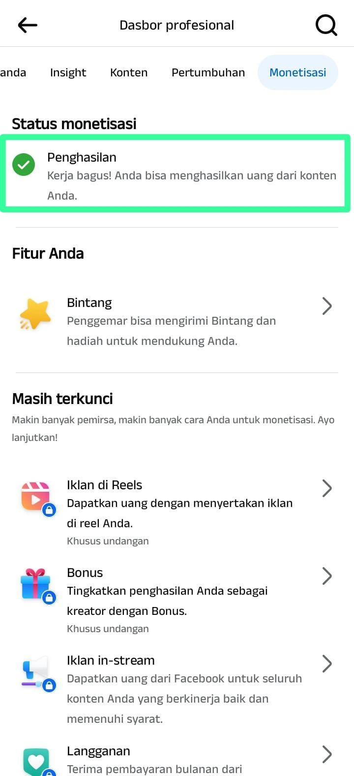 monetisasi Facebook