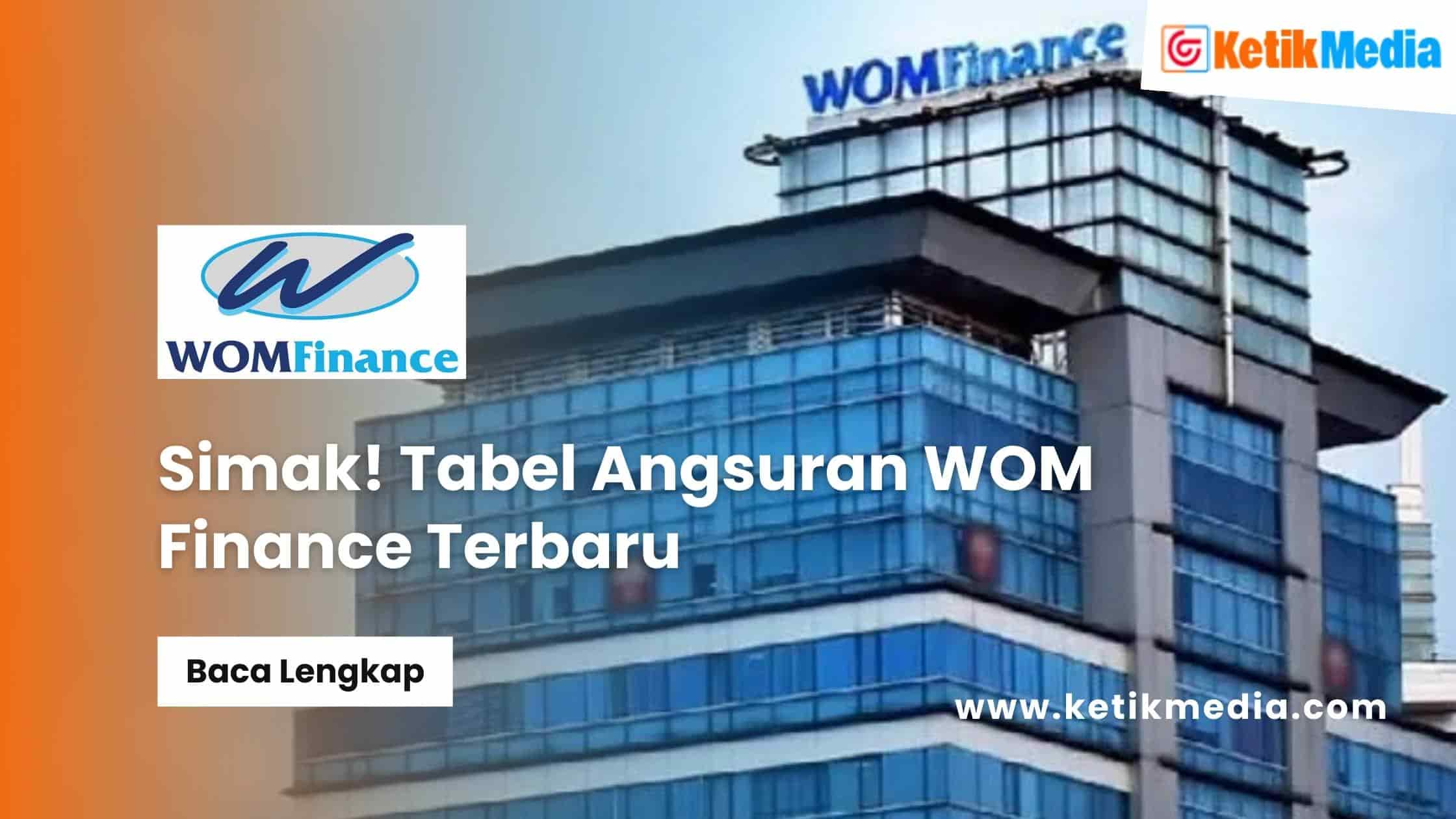 Tabel Angsuran WOM Finance