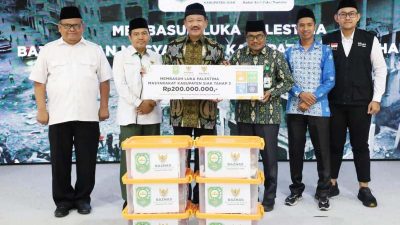 Baznas Siak Berikan Infak Rp200juta untuk Warga Palestina