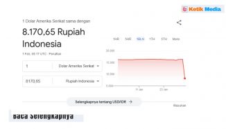 Google Error? Nilai Tukar 1 Dolar AS Jadi Rp 8.170, Warganet Heboh!