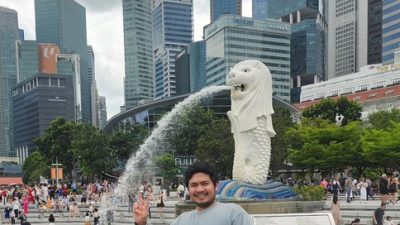 Wisata Singapura di Merlion Park