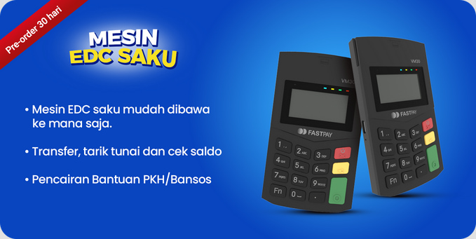 EDC Saku Fastpay model terbaru murah untuk usaha