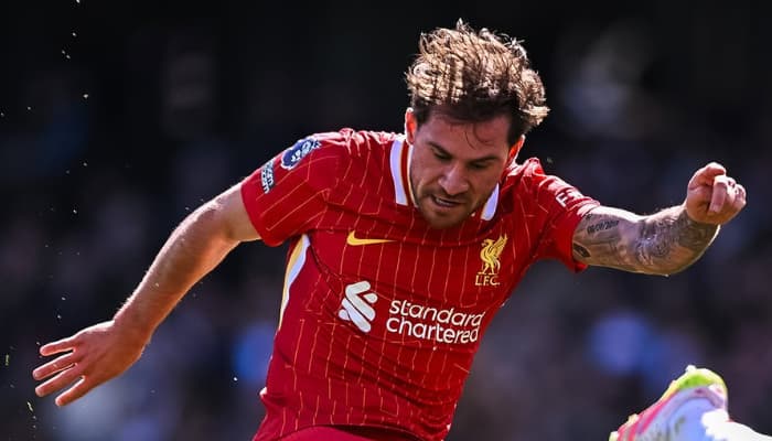 Potret pemain Liverpool, Mac Allister ketika melawan Fulham (Sumber Instagram @liverpoolfc)