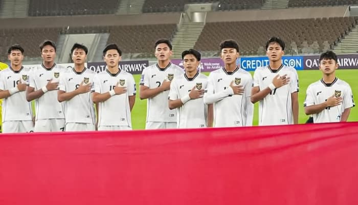 Potret skuad Timnas U 17 Indonesia jelang bermain (Sumber Instagram @timnasindonesia)