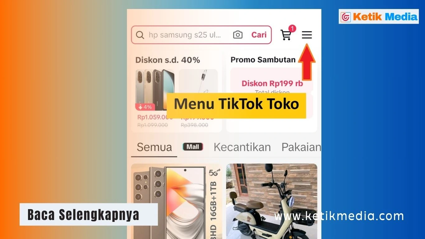 Masuk ke Menu "Pesanan"
