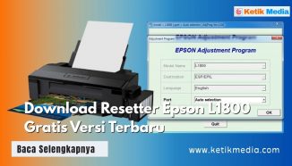Download Resetter Epson L1800 Gratis Versi Terbaru