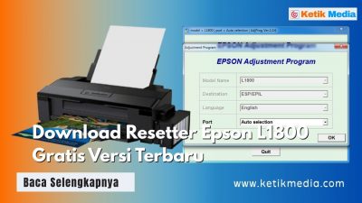 Download Resetter Epson L1800 Gratis Versi Terbaru