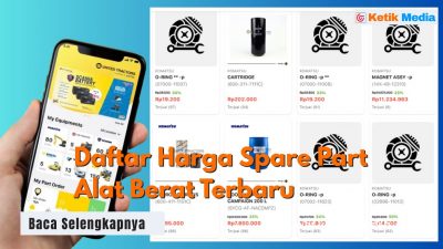 Daftar Harga Spare Part Alat Berat Terbaru