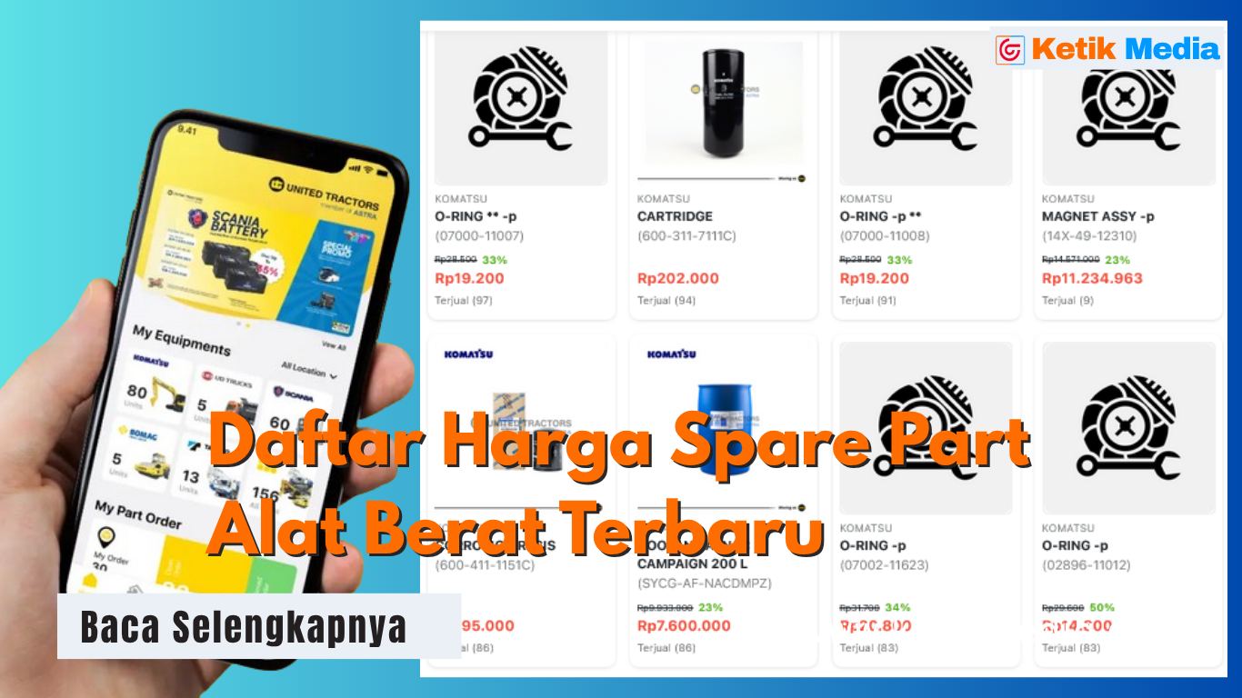 Daftar Harga Spare Part Alat Berat Terbaru