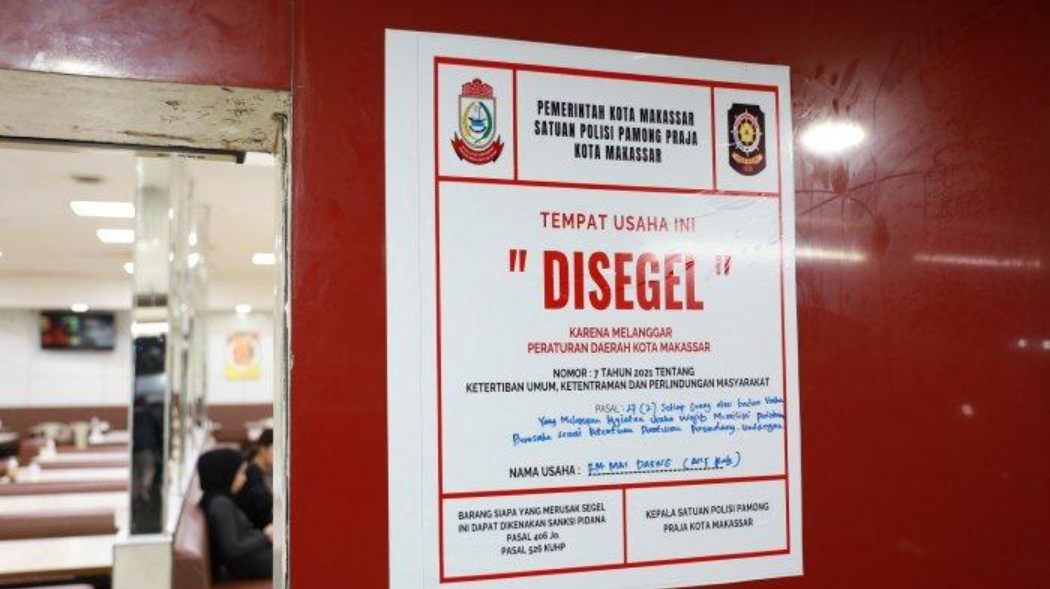 Rumah Makan Mas Daeng Disegel karena Tak Miliki IMB dan PBG