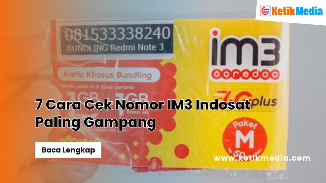 cara cek nomor im3