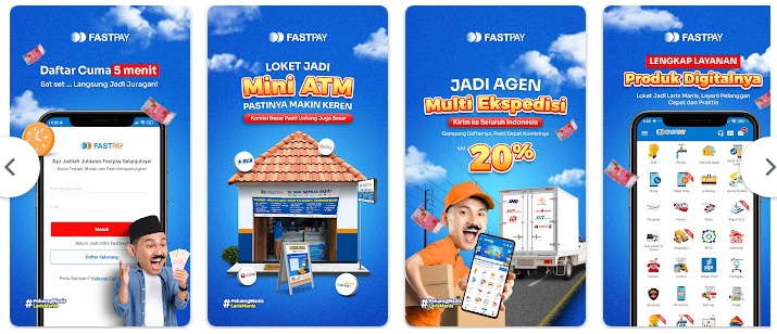Cara Kerja Fastpay, mulai cara Daftar Agen Fastpay, Transaksi dan Layanan