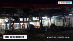 Suasana Malam di SPBU Kasimpo Makale Yang Kebakaran
