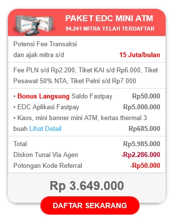 Harga Mesin EDC Semua Bank