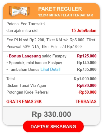komisi paket reguler fastpay