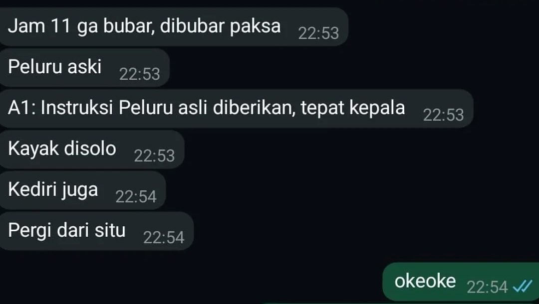 Tangkapan layar pesan beruntun peringatan penembakan massal (sumber: Instagram @revolovetions)
