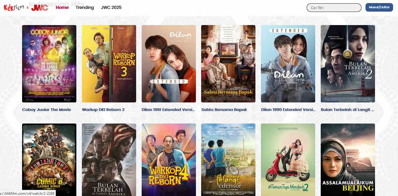 Situs Nonton Film Bioskop Legal Terbaik Tahun Ini