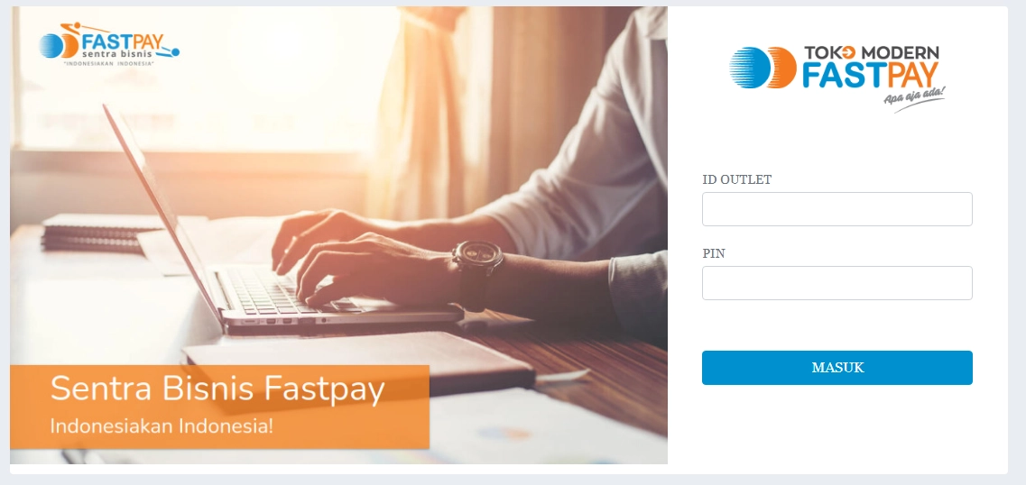 Cara Login di Web Report Fastpay