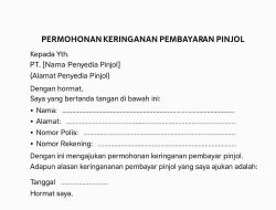 Contoh Surat Permohonan Keringanan Pinjol dan Cara Mengajukan
