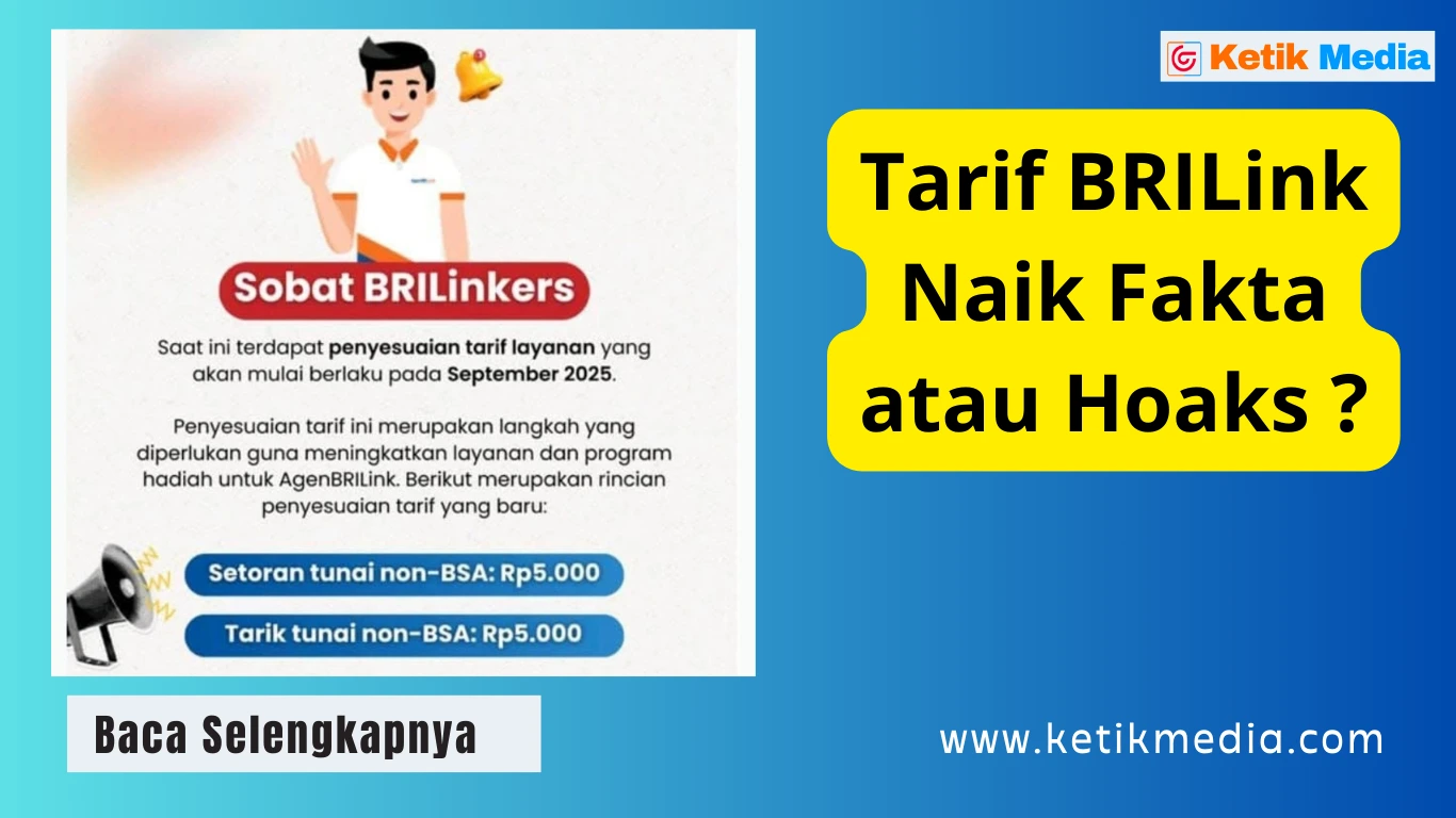 Tarif BRILink Naik Fakta atau Hoaks ?