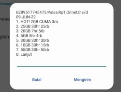 Cara Daftar Paket Tri 25GB 25RB Lewat SMS, Mudah!