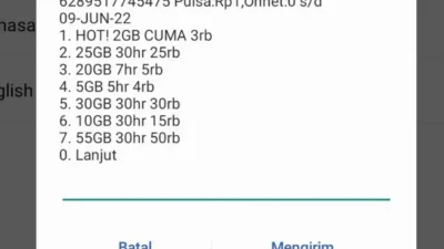 Cara Daftar Paket Tri 25GB 25RB Lewat SMS, Mudah!