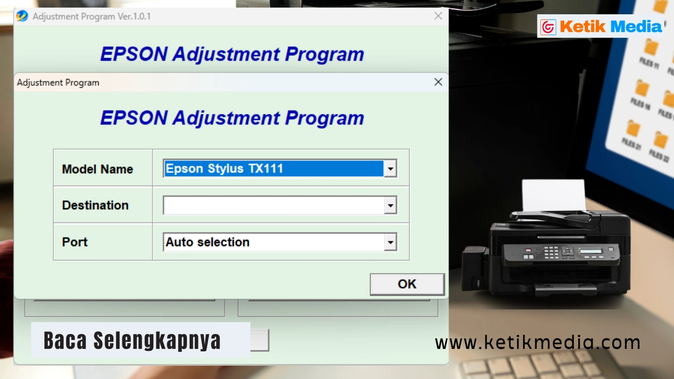 Download Resetter Epson TX111 Terbaru Gratis dan Anti Ribet