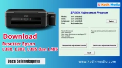 Download Resetter Epson L380, L383, L385 dan L485 dan Cara Resetnya