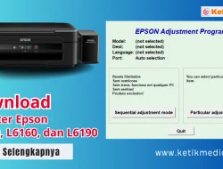 Free Download Resetter Epson L6170, L6160, dan L6190 Terbaru dan Cara Reset