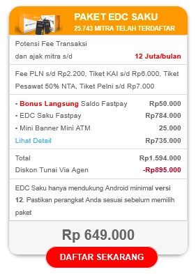 paket pendaftaran Fastpay