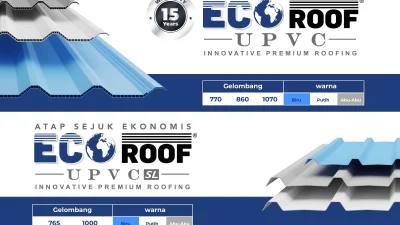 Atap UPVC Single dan Double Layer Kualitas Terbaik