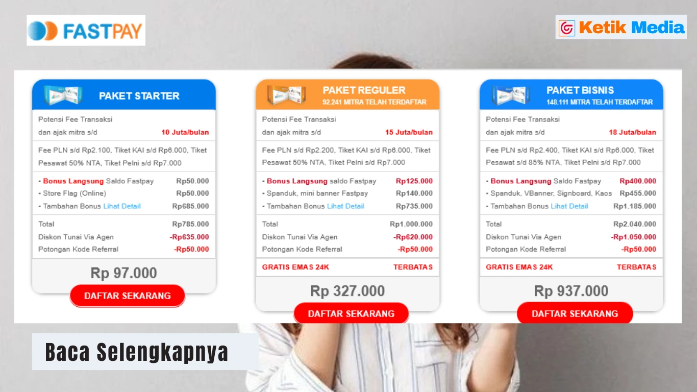 Biaya Daftar Fastpay Terbaru dengan Mengunakan Kode Voucer Fastpay