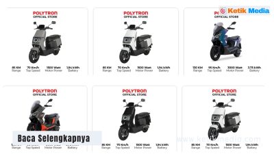 Cukup 11 Jutaan, Ini Spesifikasi Motor Listrik Polytron Fox 200