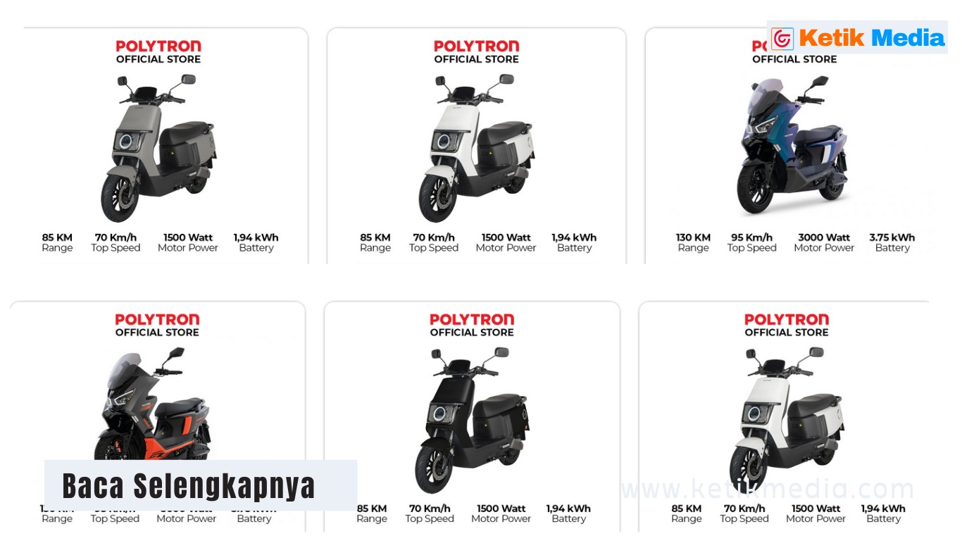 Cukup 11 Jutaan, Ini Spesifikasi Motor Listrik Polytron Fox 200