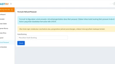 Cara Refund Tiket Pesawat di Web Report Fastpay