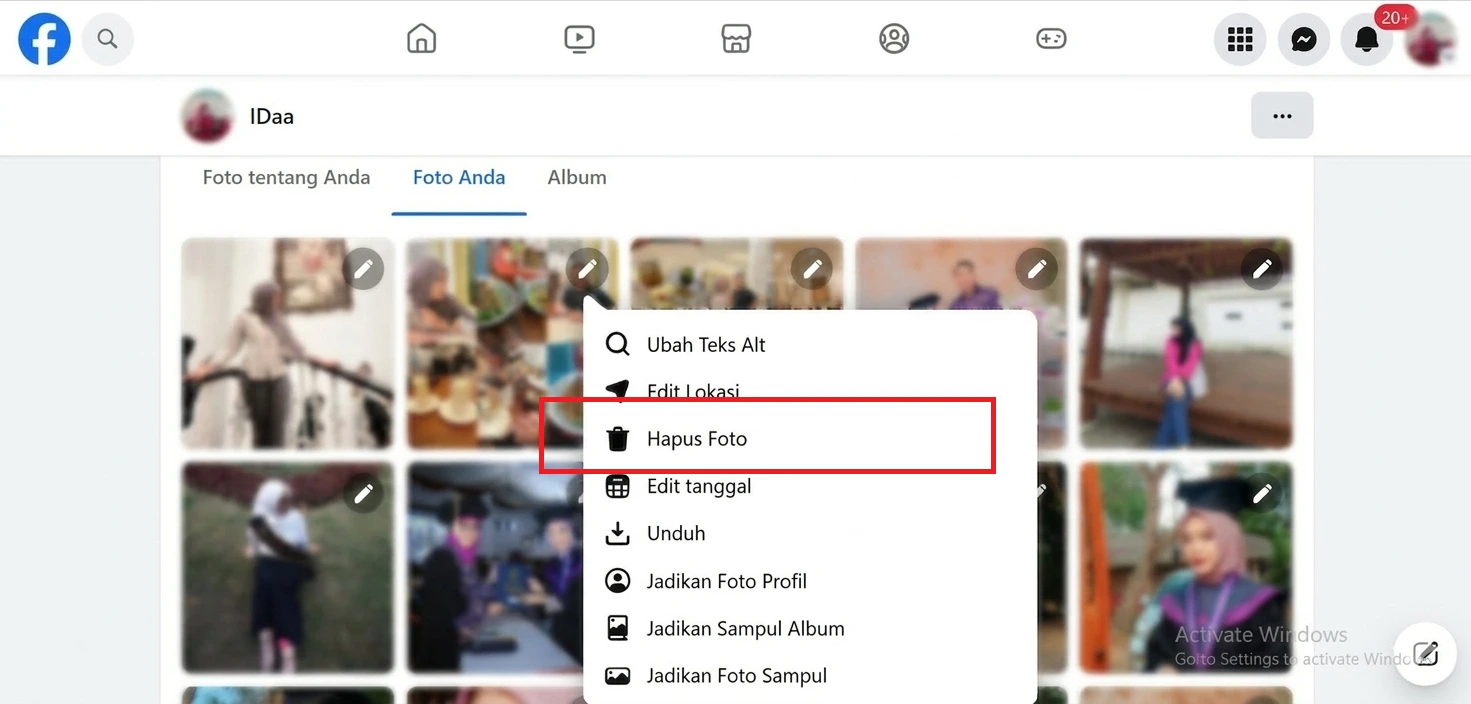 Cara Menghapus Semua Foto di Facebook Lewat HP dan PC 2026