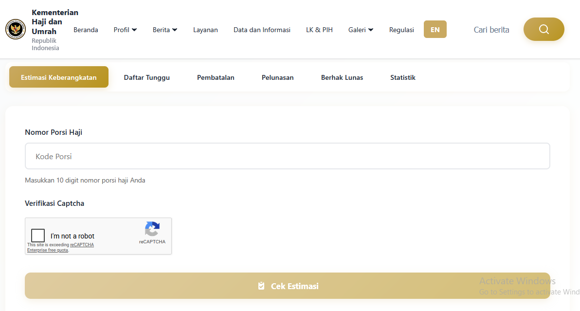 Cek Porsi Haji Lewat Online dan Offline Terbaru 2026